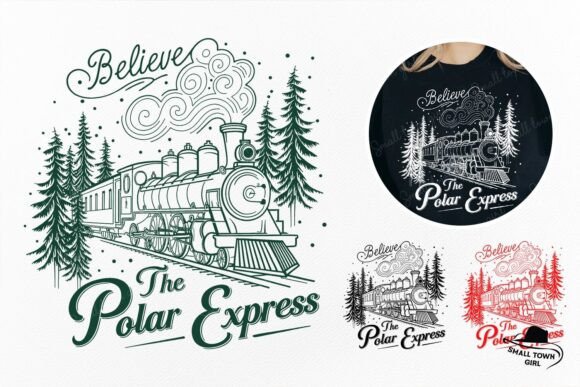 Believe the Polar Express Christmas Png: A Designer's Holiday Asset