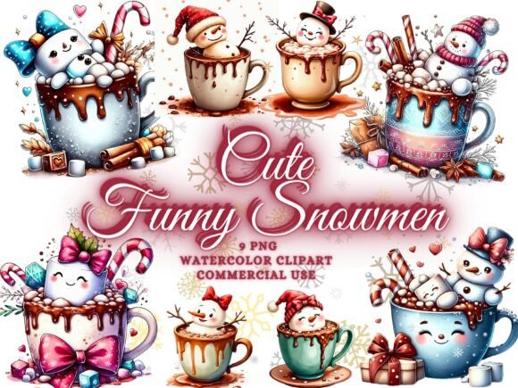 Cute Snowman Clipart: Elevate Your Holiday Designs