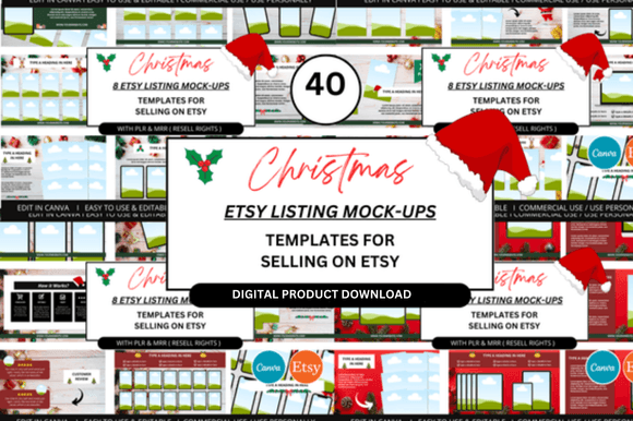 Elevate Your Etsy Shop with Professional Christmas Mockups