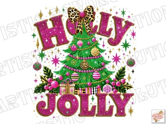 Glitter Holly Jolly Png: Festive Design Assets for Creative Projects