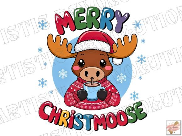 Merry Christmas Png Christmas Moose Png: A Festive Design Asset
