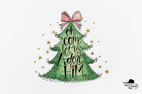 Oh Come Let Us Adore Him Sublimation Png: A Design Asset