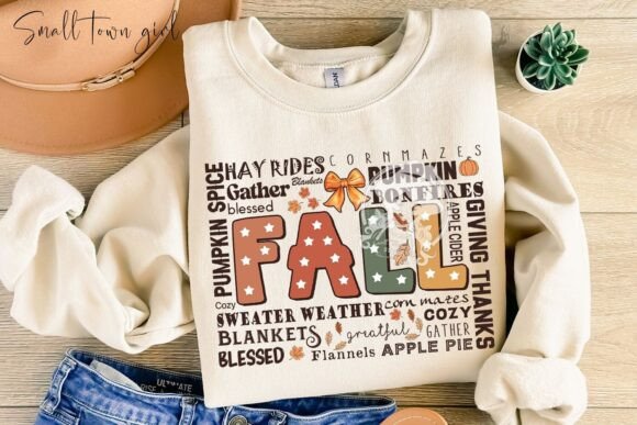 Retro Fall Sublimation PNG for Timeless Seasonal Design