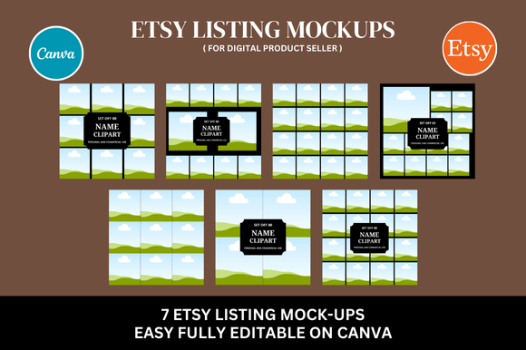 Streamline Your Etsy Shop Design with a Clipart Mockup Bundle