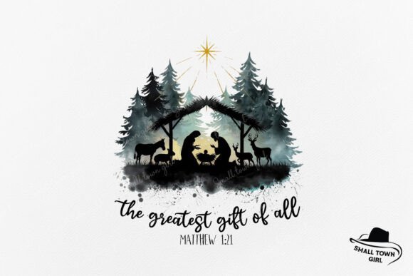 The Greatest Gift of All Nativity Scene: A Design Asset