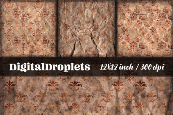 Vintage Damask Scrapbook Vol. 9: Elevating Design with Timeless Texture